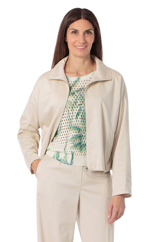 Sporty-elegant bomber-style jacket