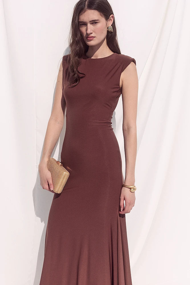 BSB Maxi open back dress
