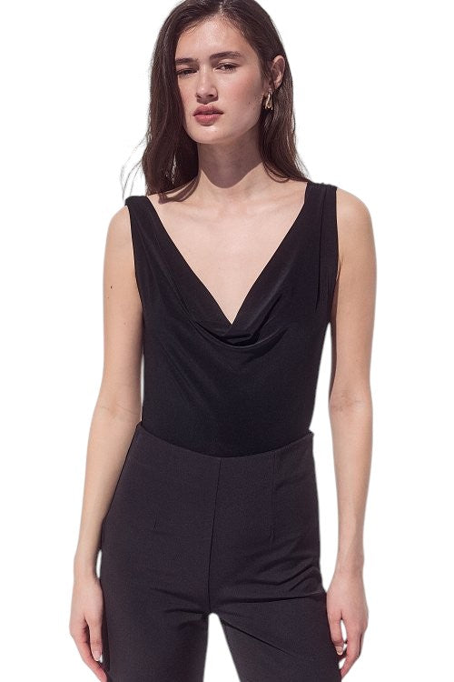 BSB Draped bodysuit with open back