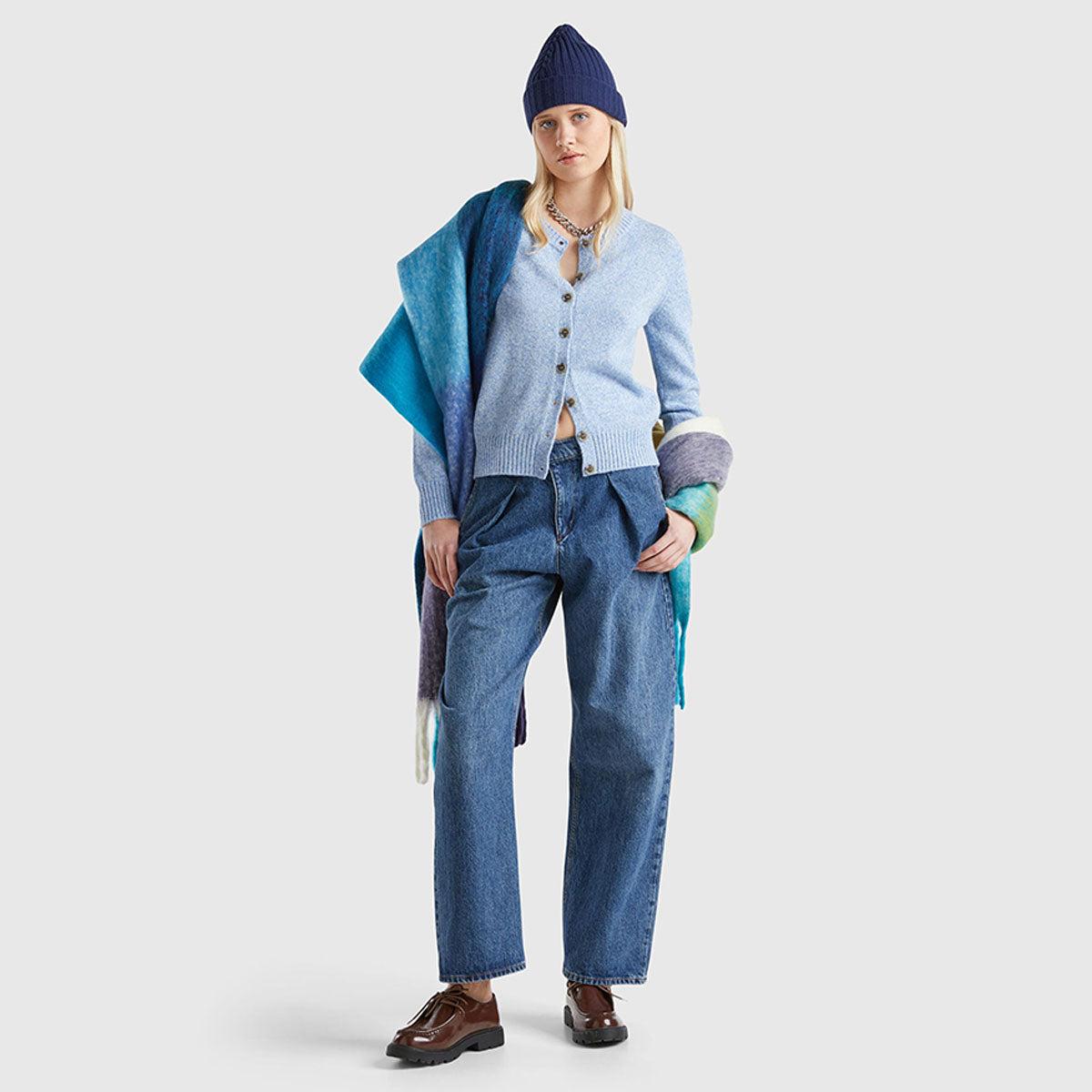 Benetton Plain Cardigan