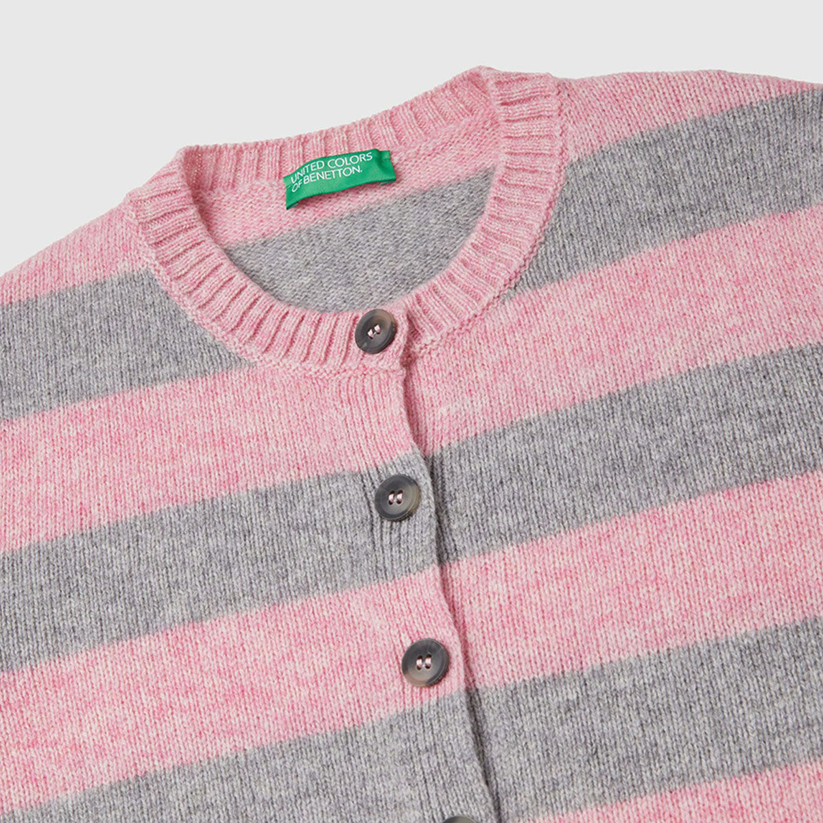Benetton Striped Cardigan