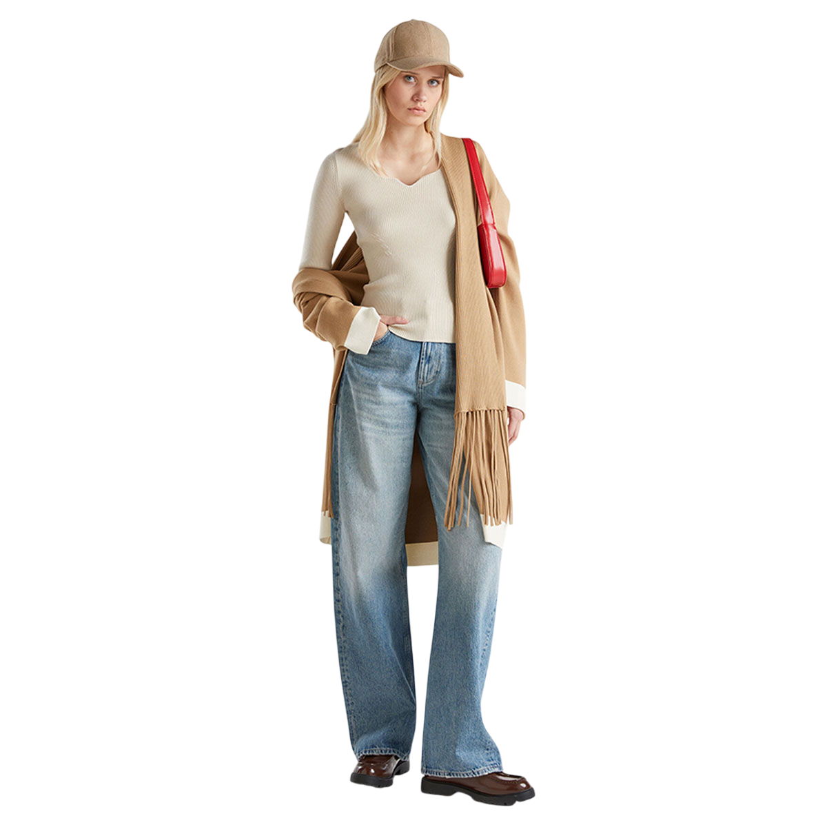 Benetton Sweatersweetheart Neck