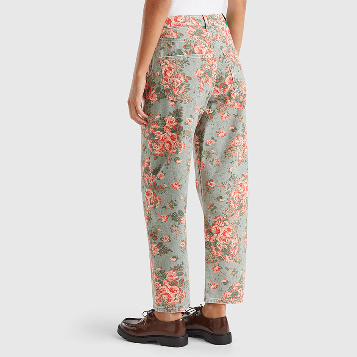 Benetton Balloon Fit Floral Pants