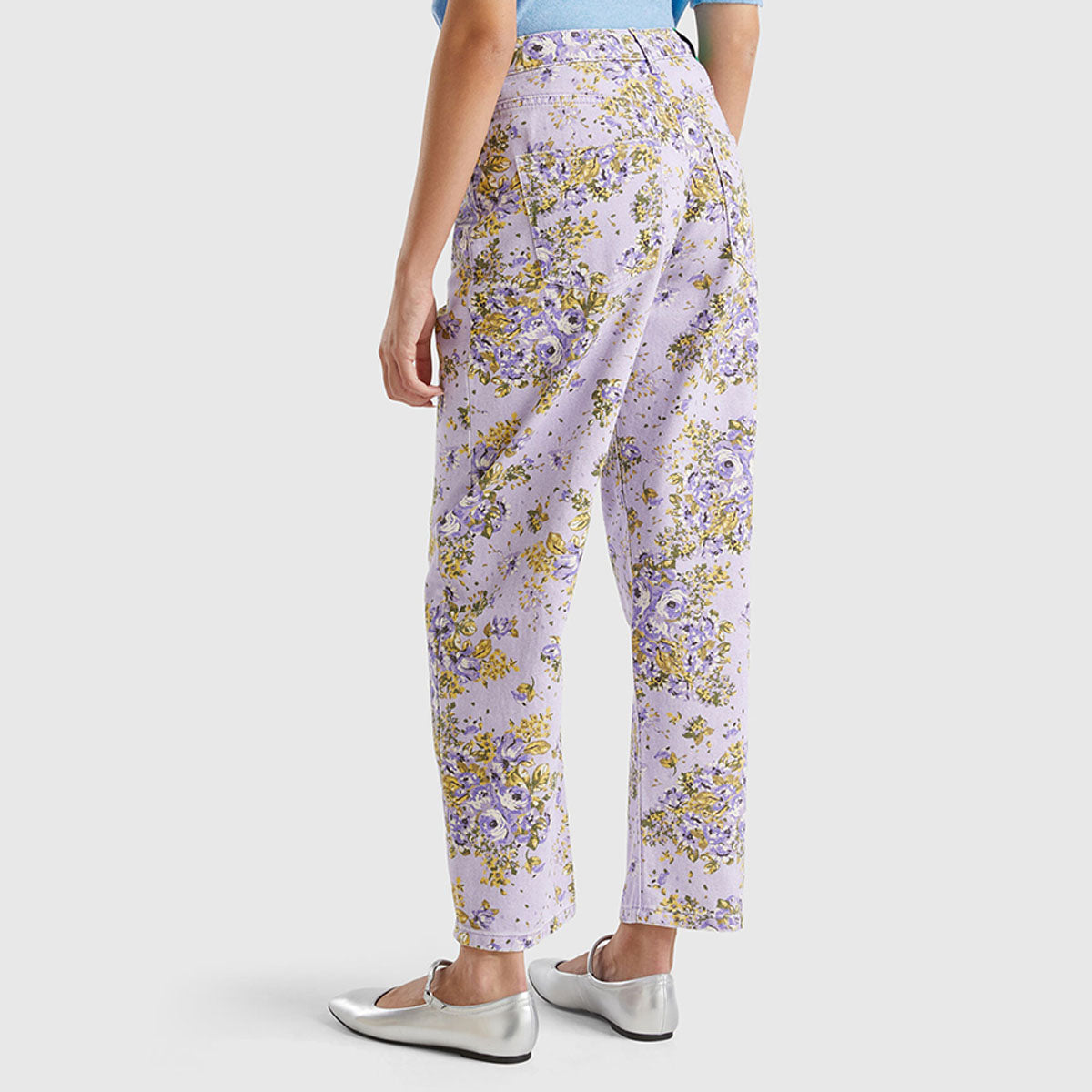 Benetton Balloon Fit Floral Pants
