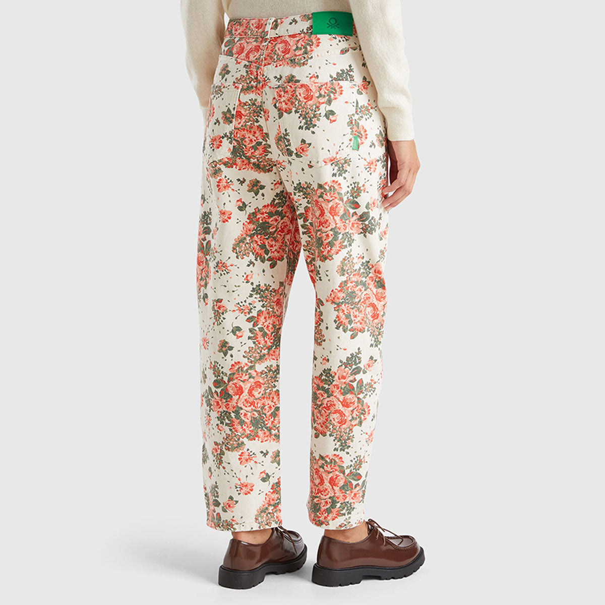 Benetton Balloon Fit Floral Pants