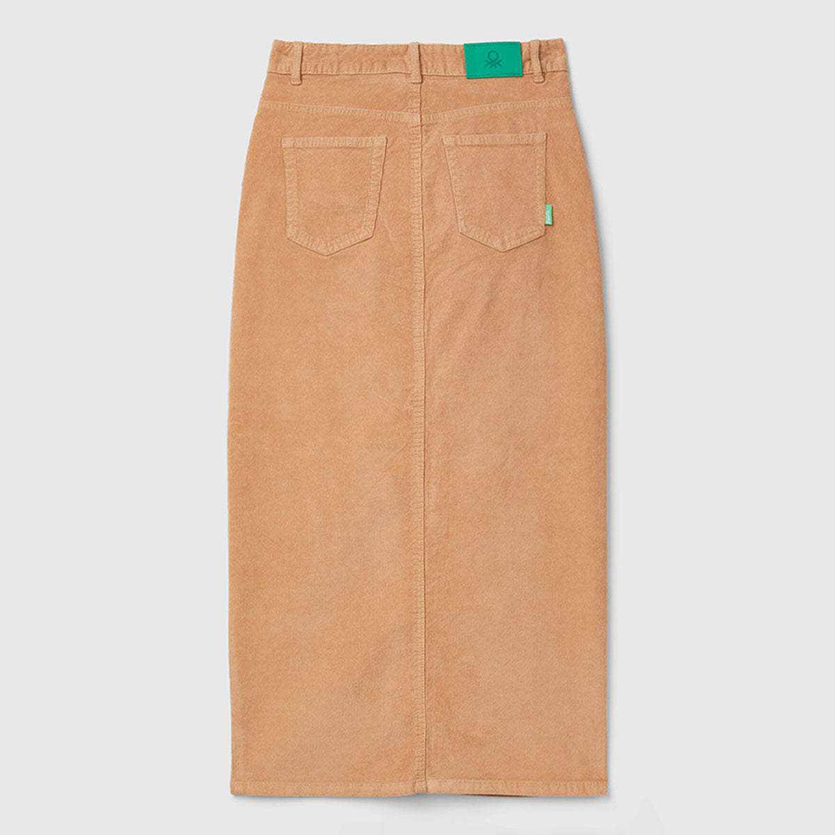 Benetton Long Corduroy Skirt