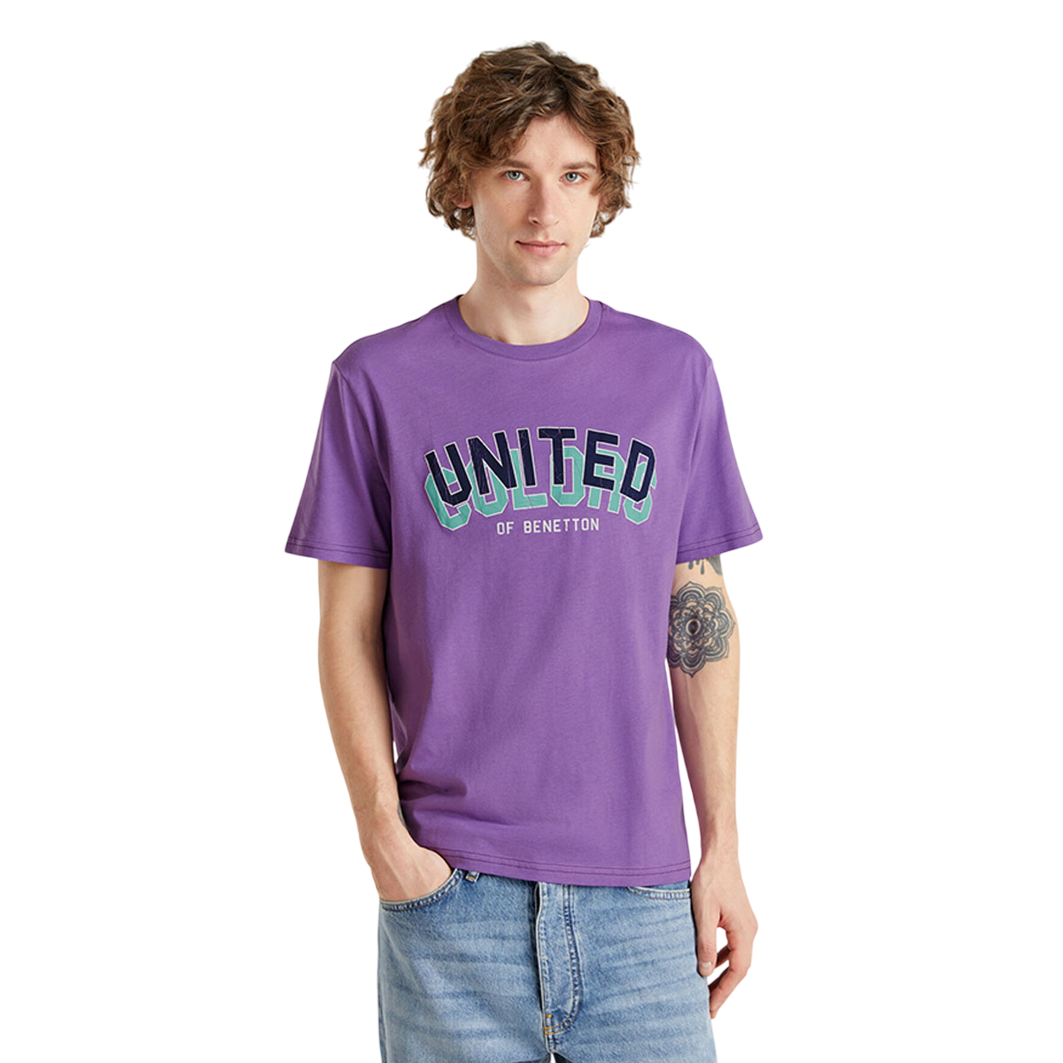 Benetton Logo Print TShirt