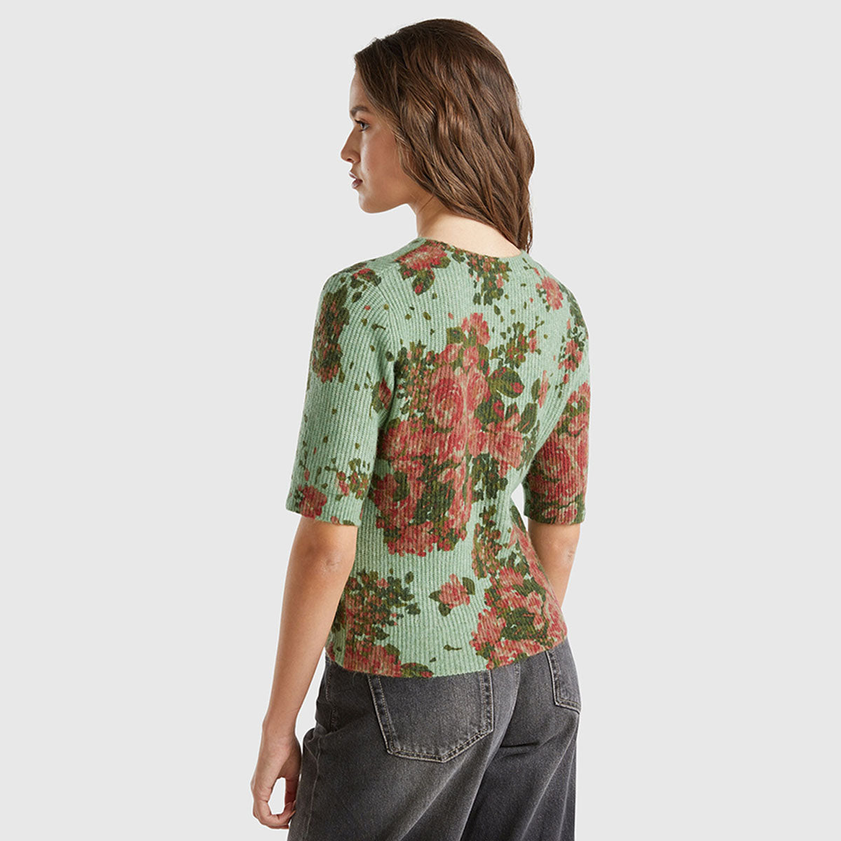 Benetton Floral Sweater