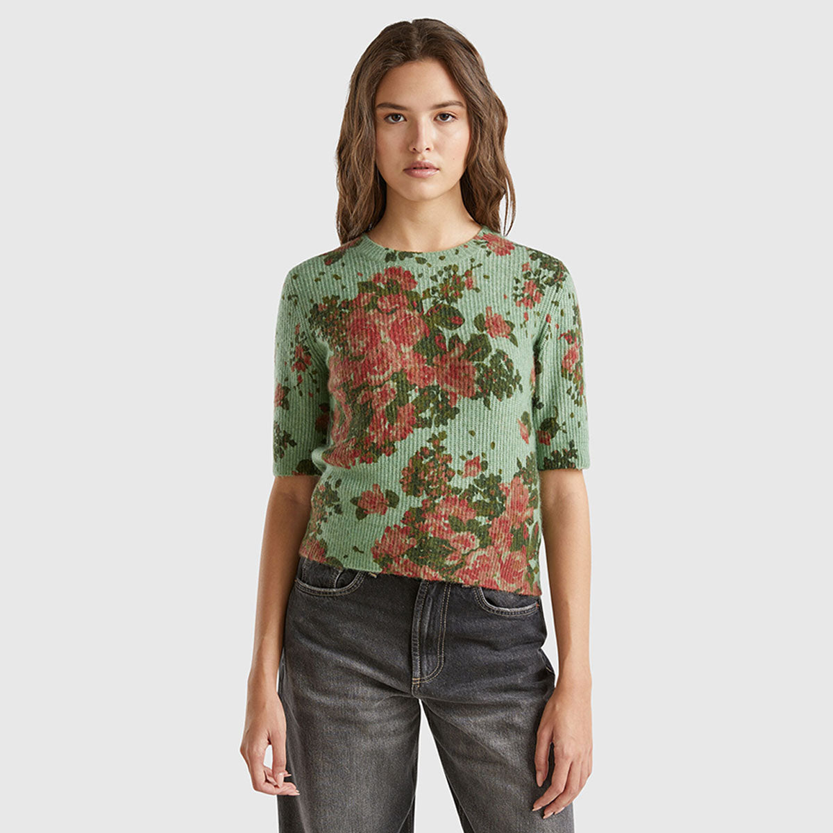 Benetton Floral Sweater