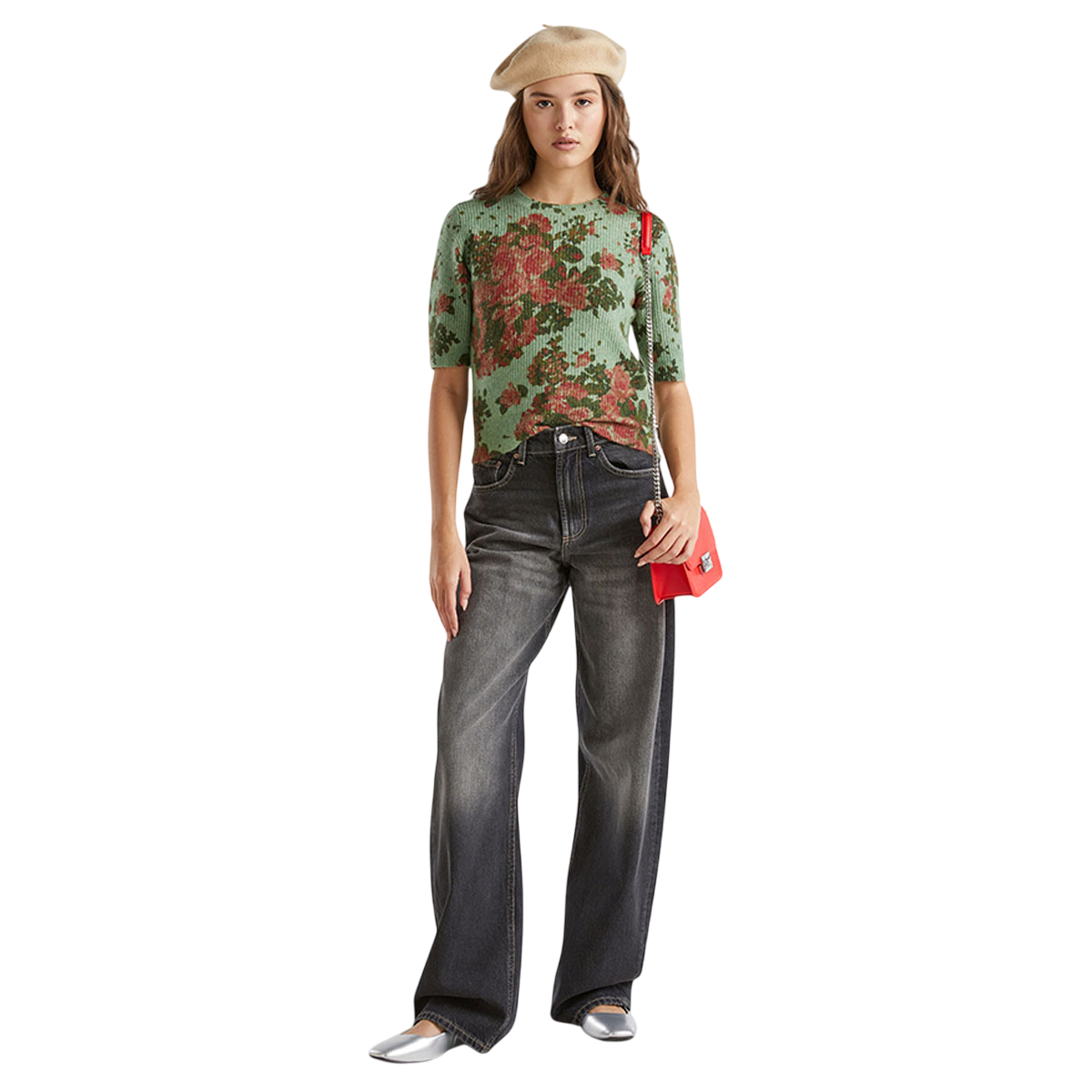 Benetton Floral Sweater