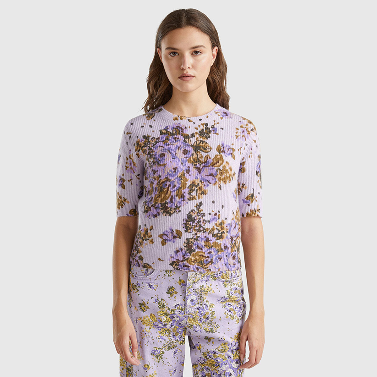 Benetton Floral Sweater