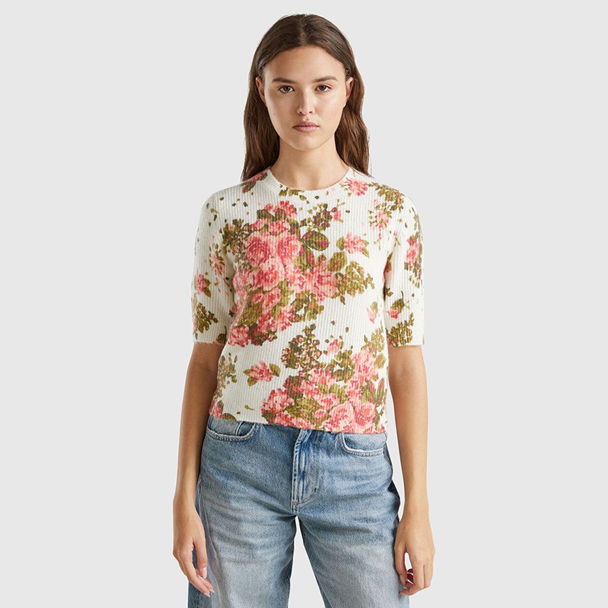Benetton Floral Sweater