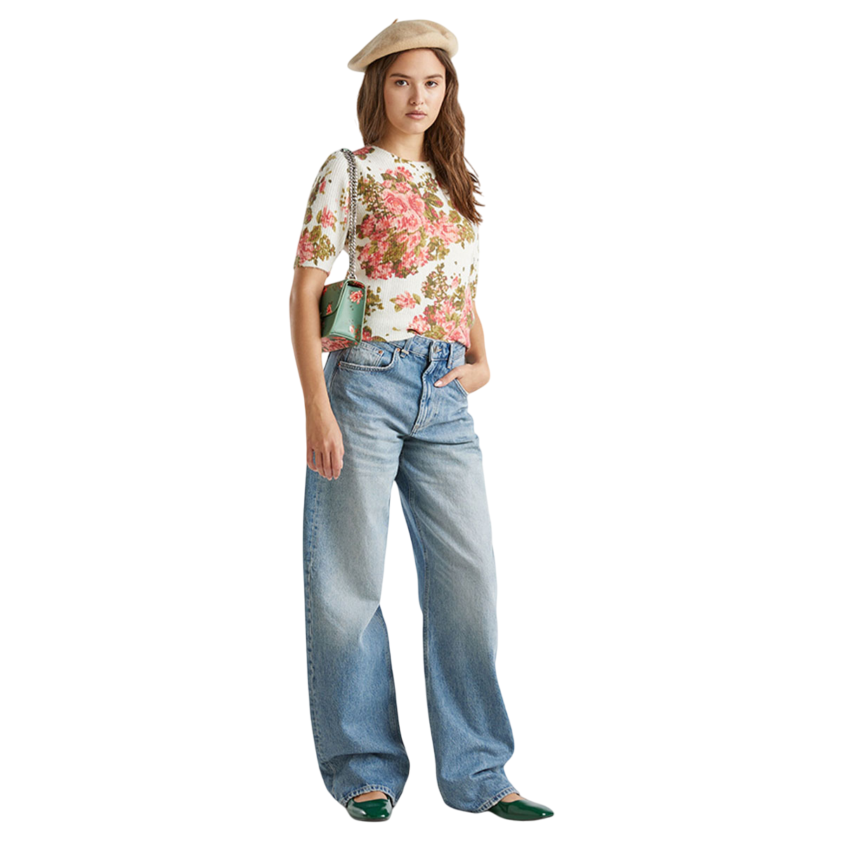 Benetton Floral Sweater