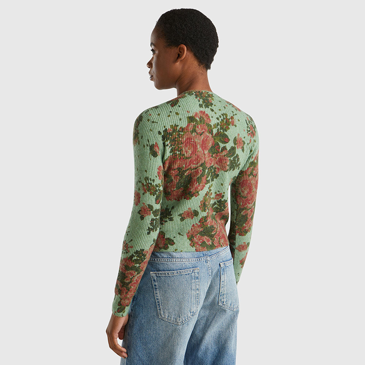 Benetton Floral Cardigan
