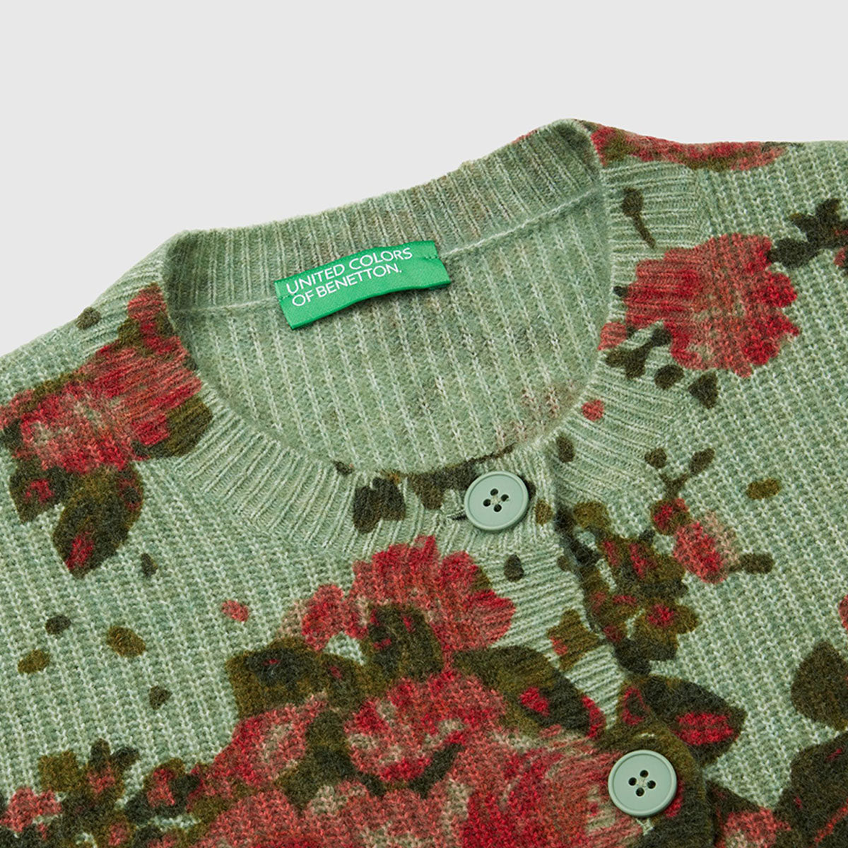 Benetton Floral Cardigan