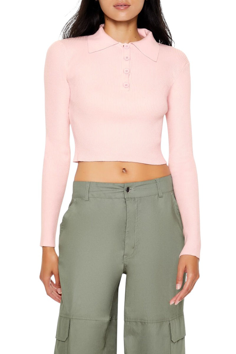 Forever 21 Ribbed Knit Cropped Sweater