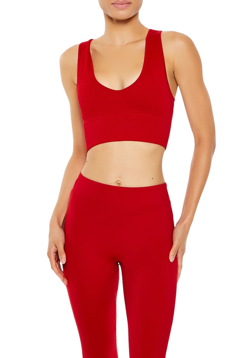 Forever 21 Active Seamless V-Neck Sports Bra