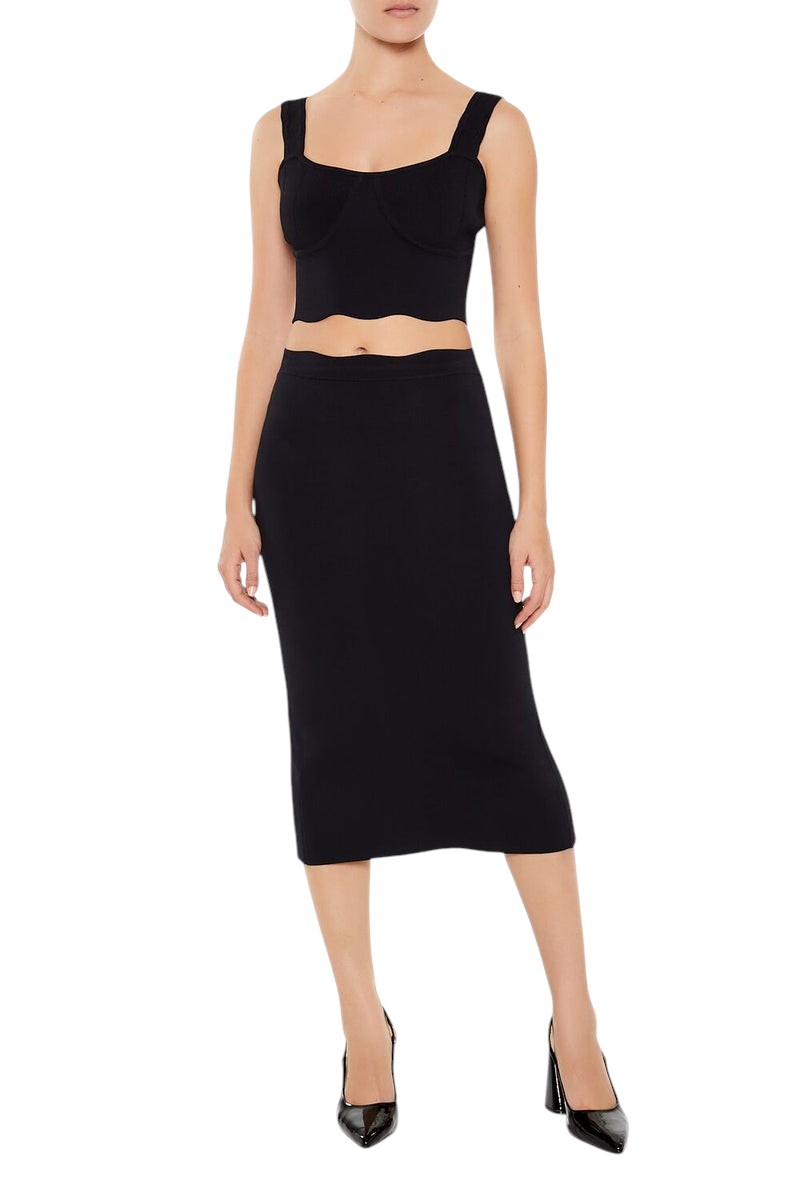 Forever 21 Sweater-Knit Midi Skirt