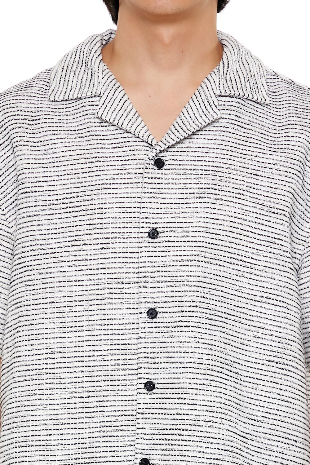 Forever 21 Cropped Striped Shirt