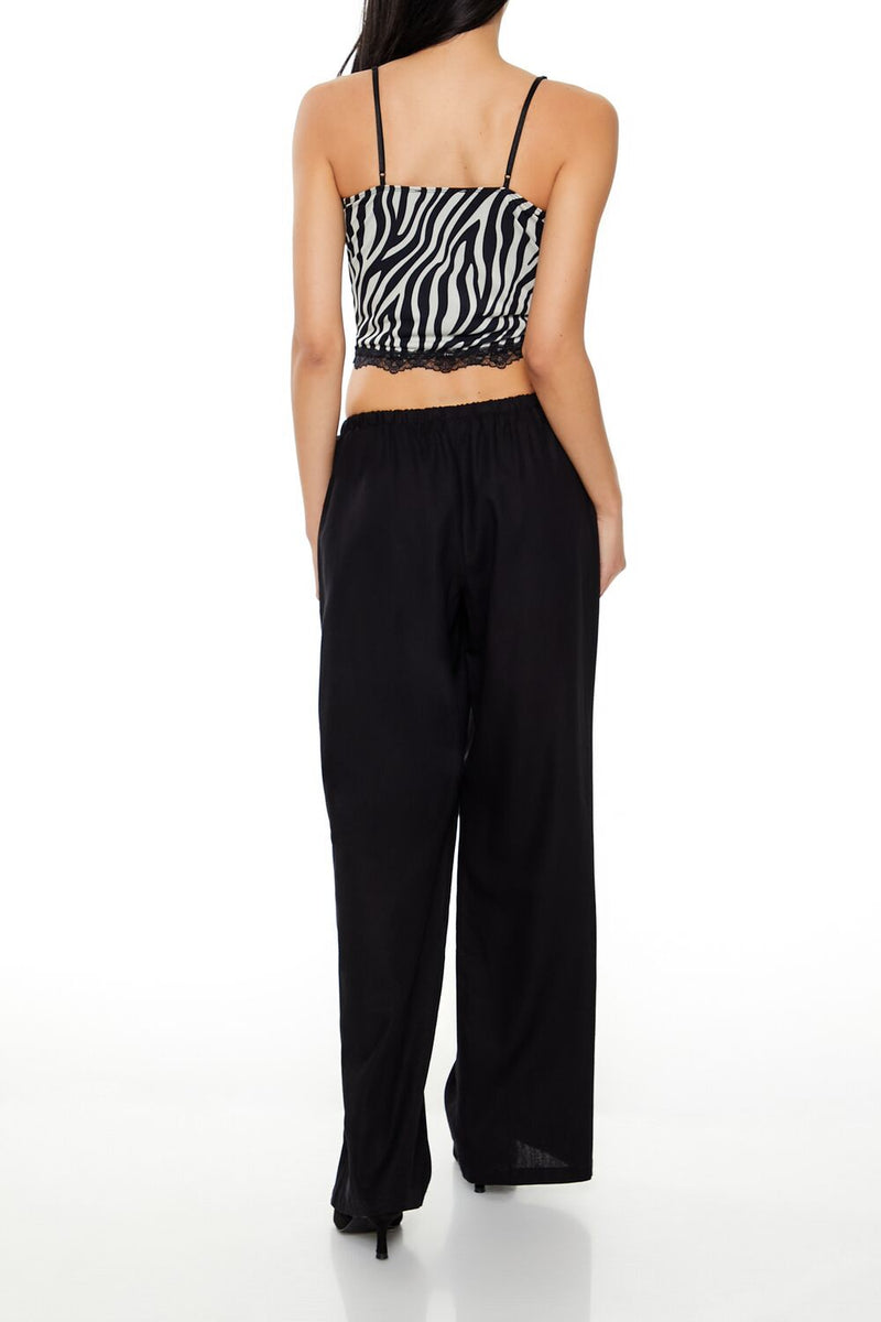 Forever 21 Drawstring Wide-Leg Pants