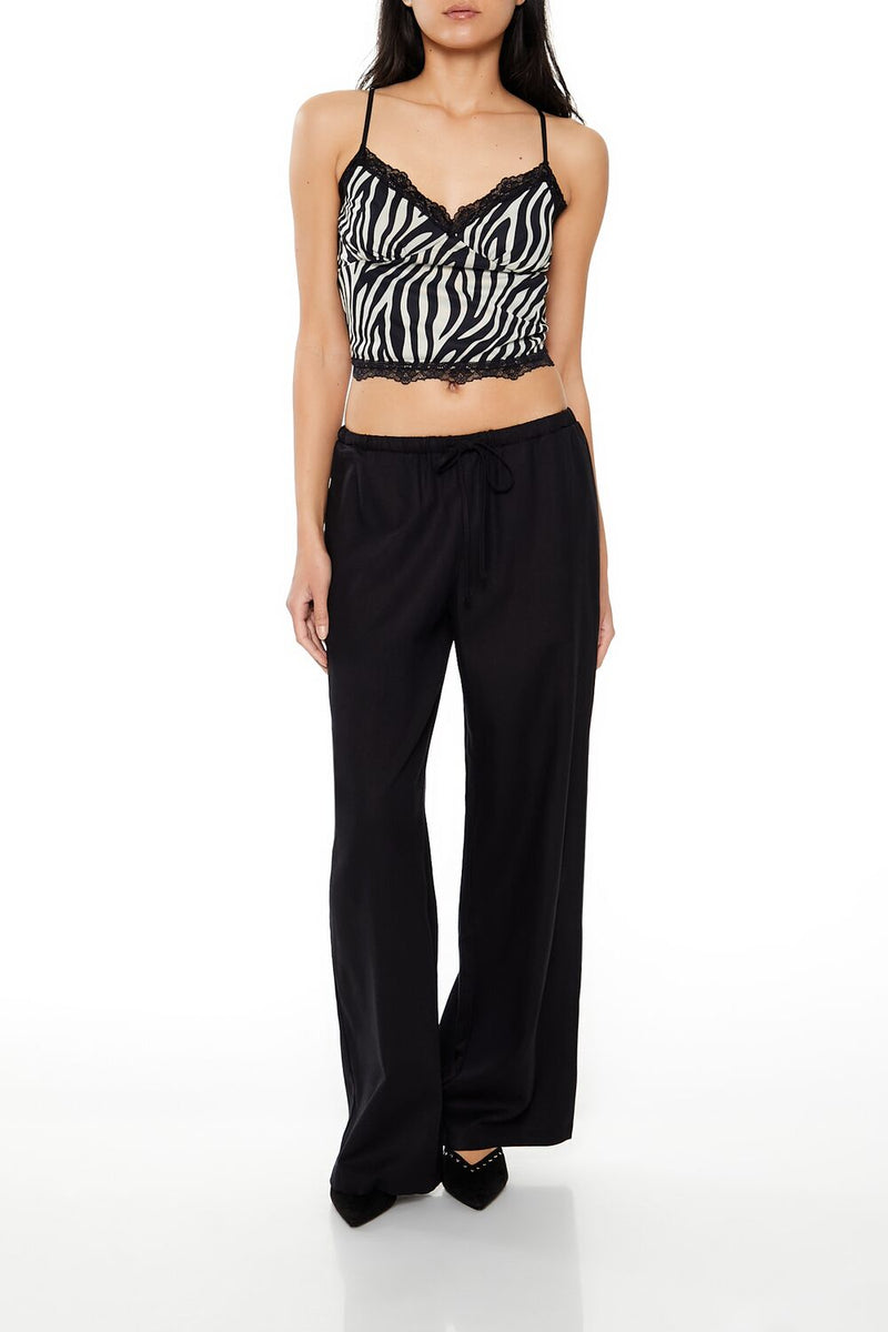 Forever 21 Drawstring Wide-Leg Pants