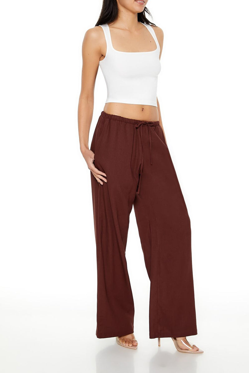 Forever 21 Drawstring Wide-Leg Pants