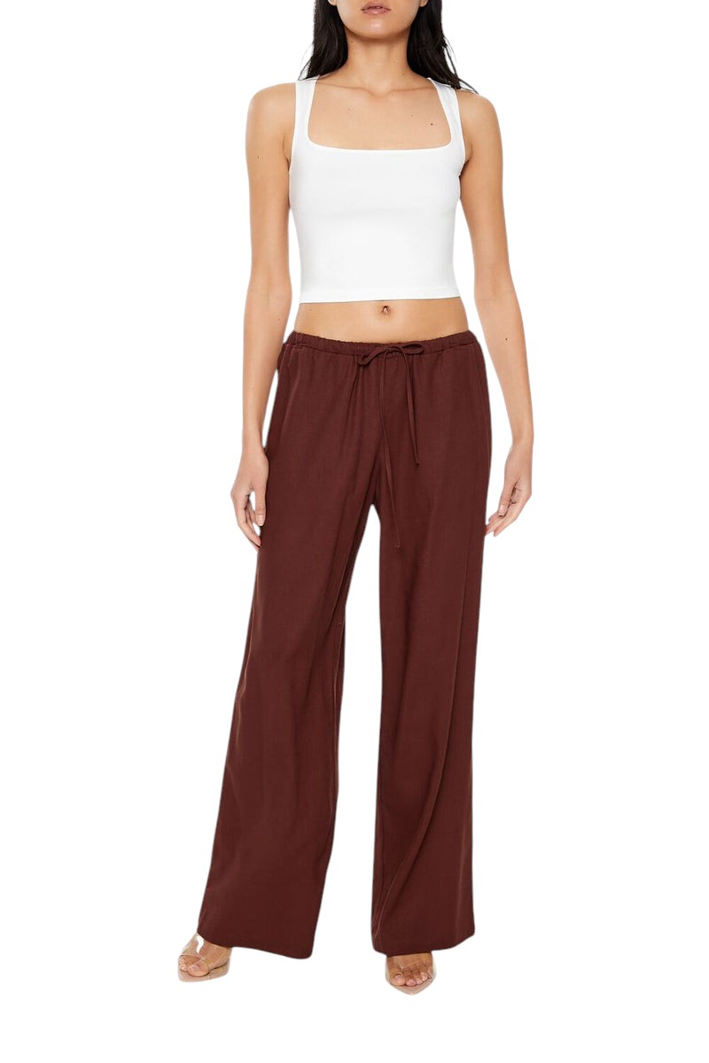 Forever 21 Drawstring Wide-Leg Pants