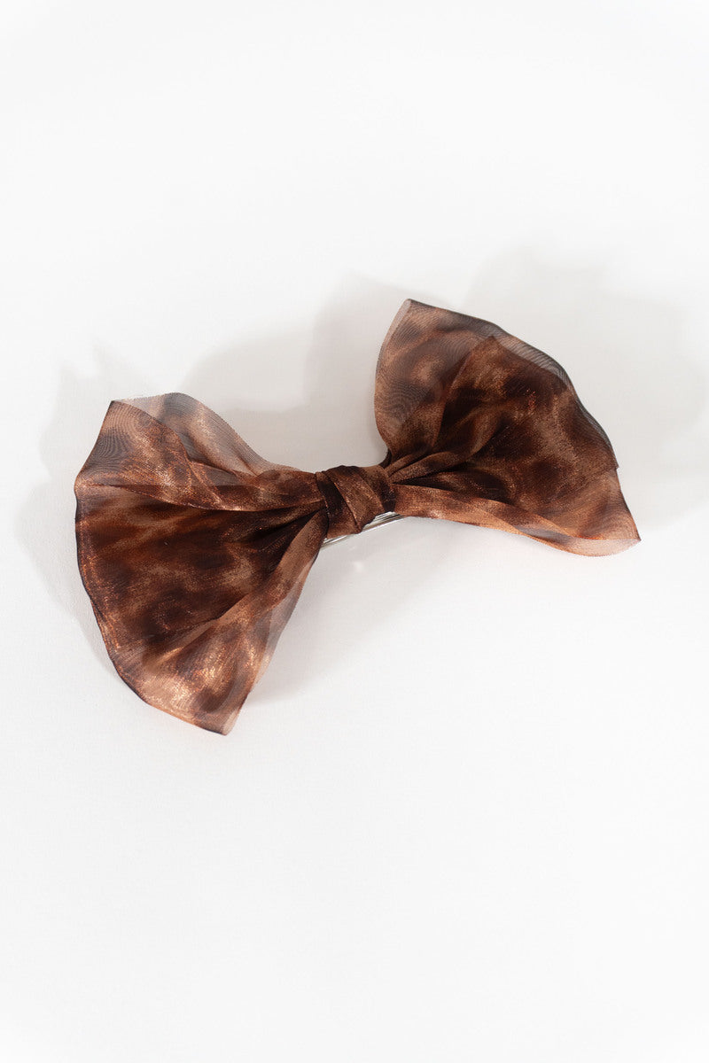 Forever 21 Printed Bow Hair Clip