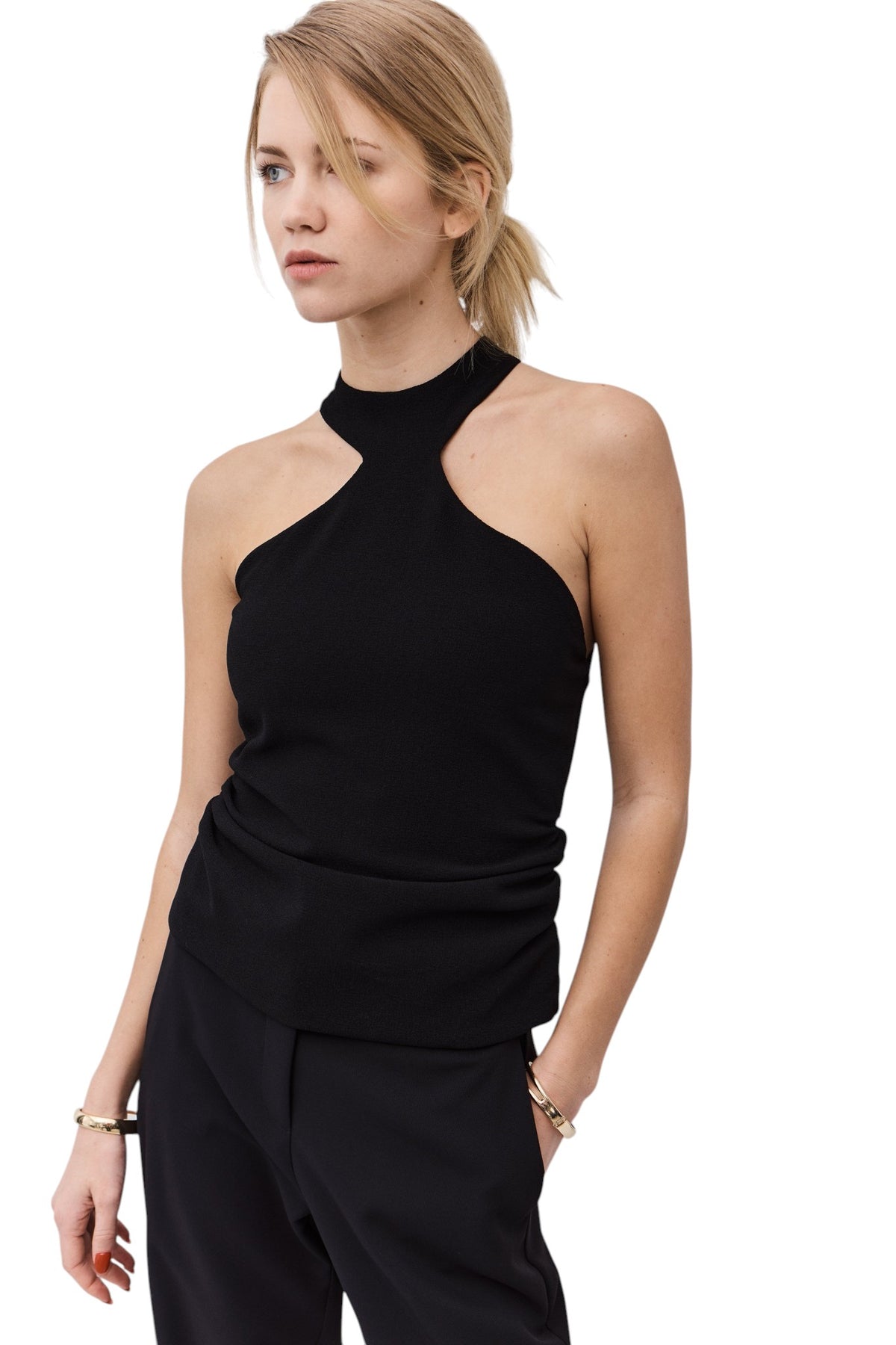 BSB Gather halter-neck top