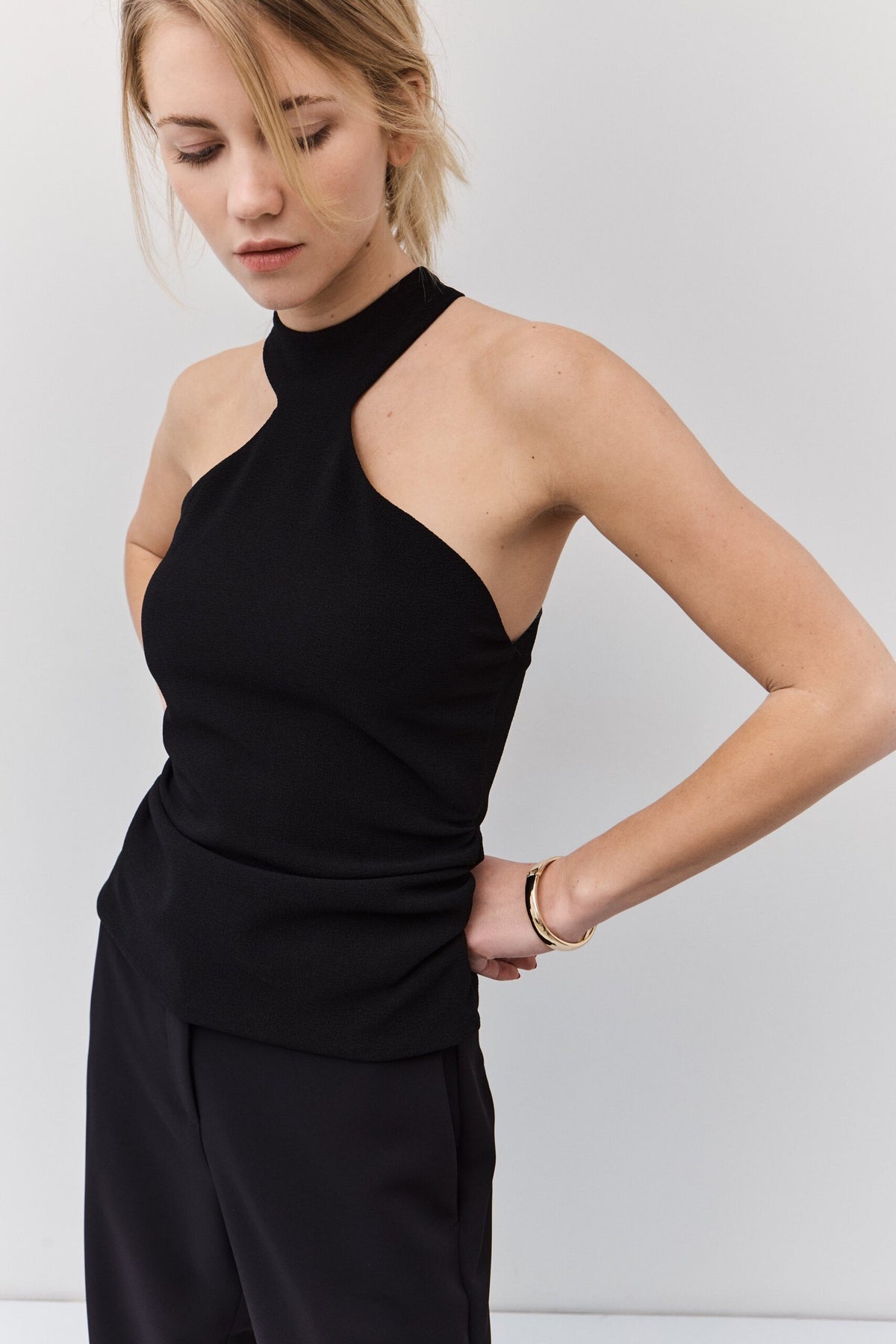 BSB Gather halter-neck top