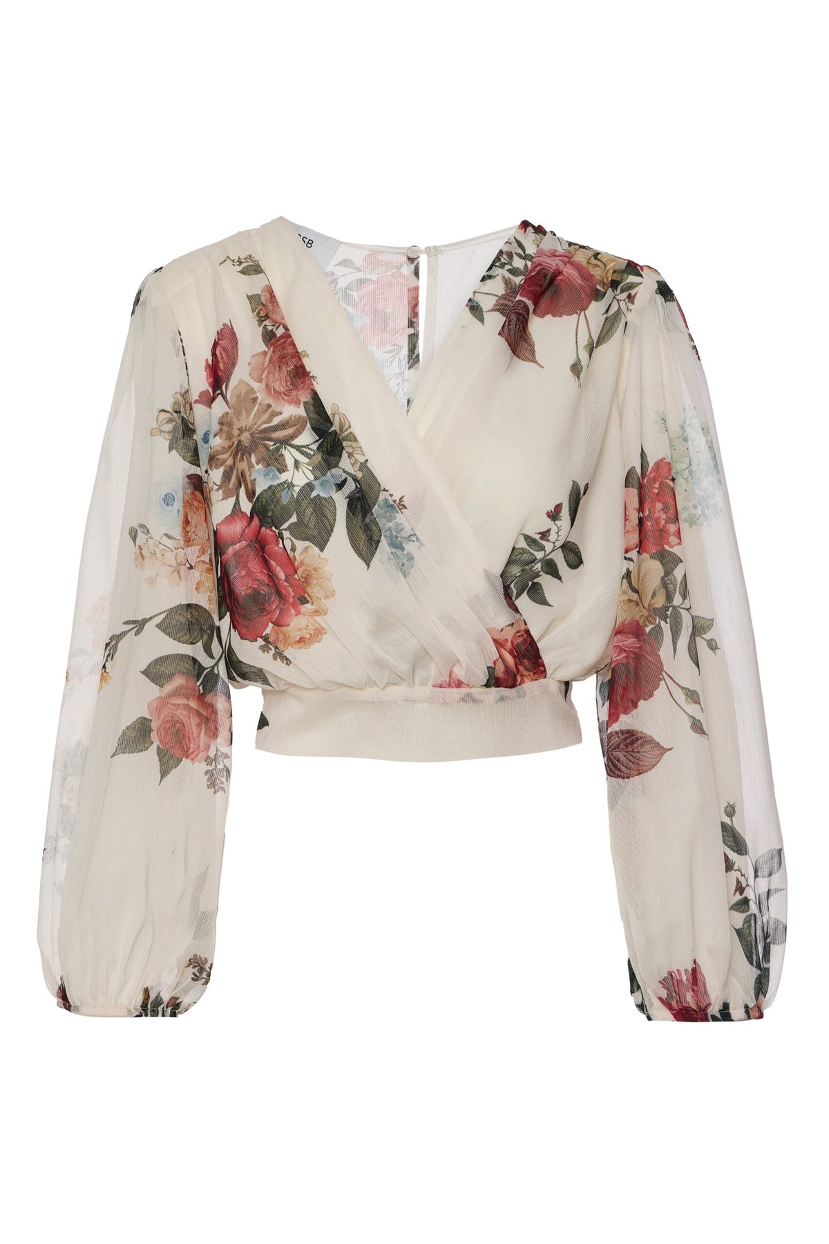 BSB Wrap floral crop top