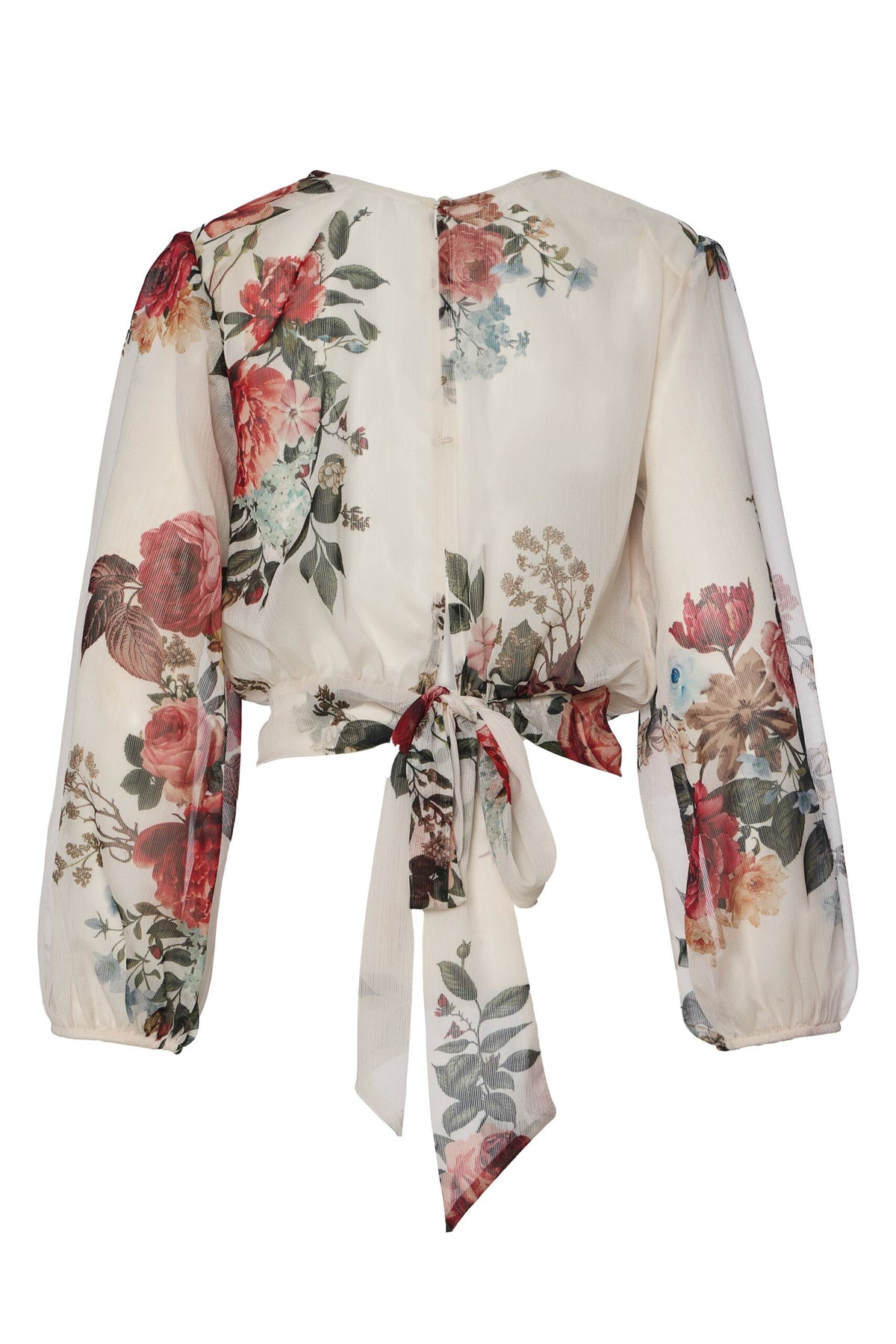BSB Wrap floral crop top