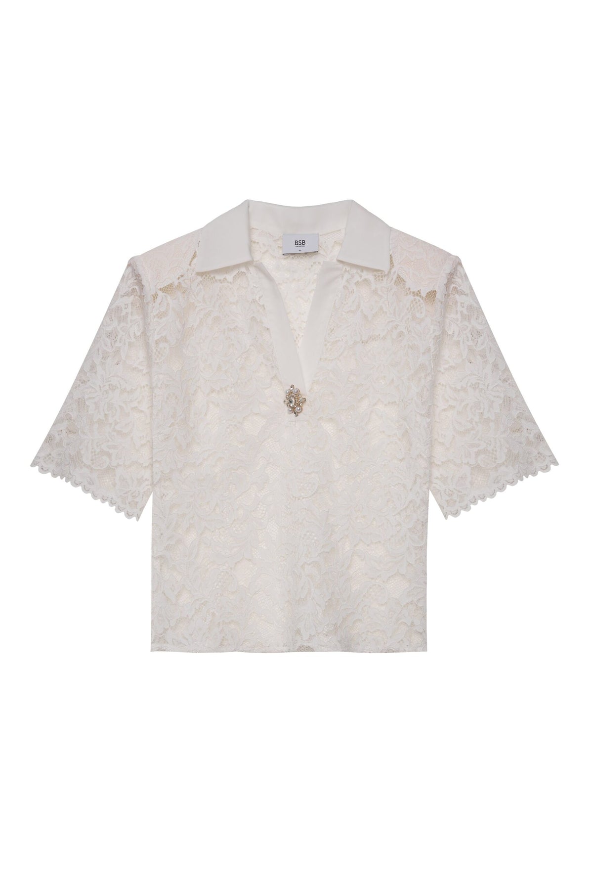 BSB Lace blouse with collar