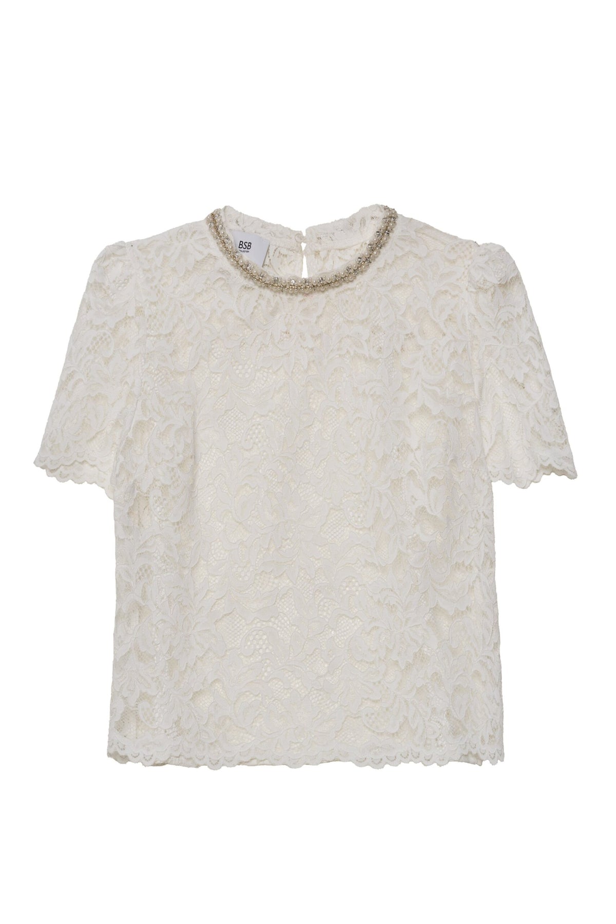 BSB Short sleeves blouse with lace