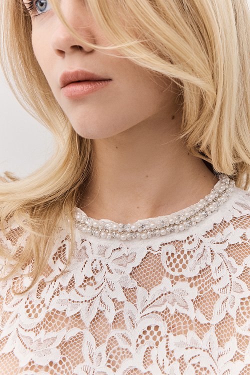 BSB Short sleeves blouse with lace