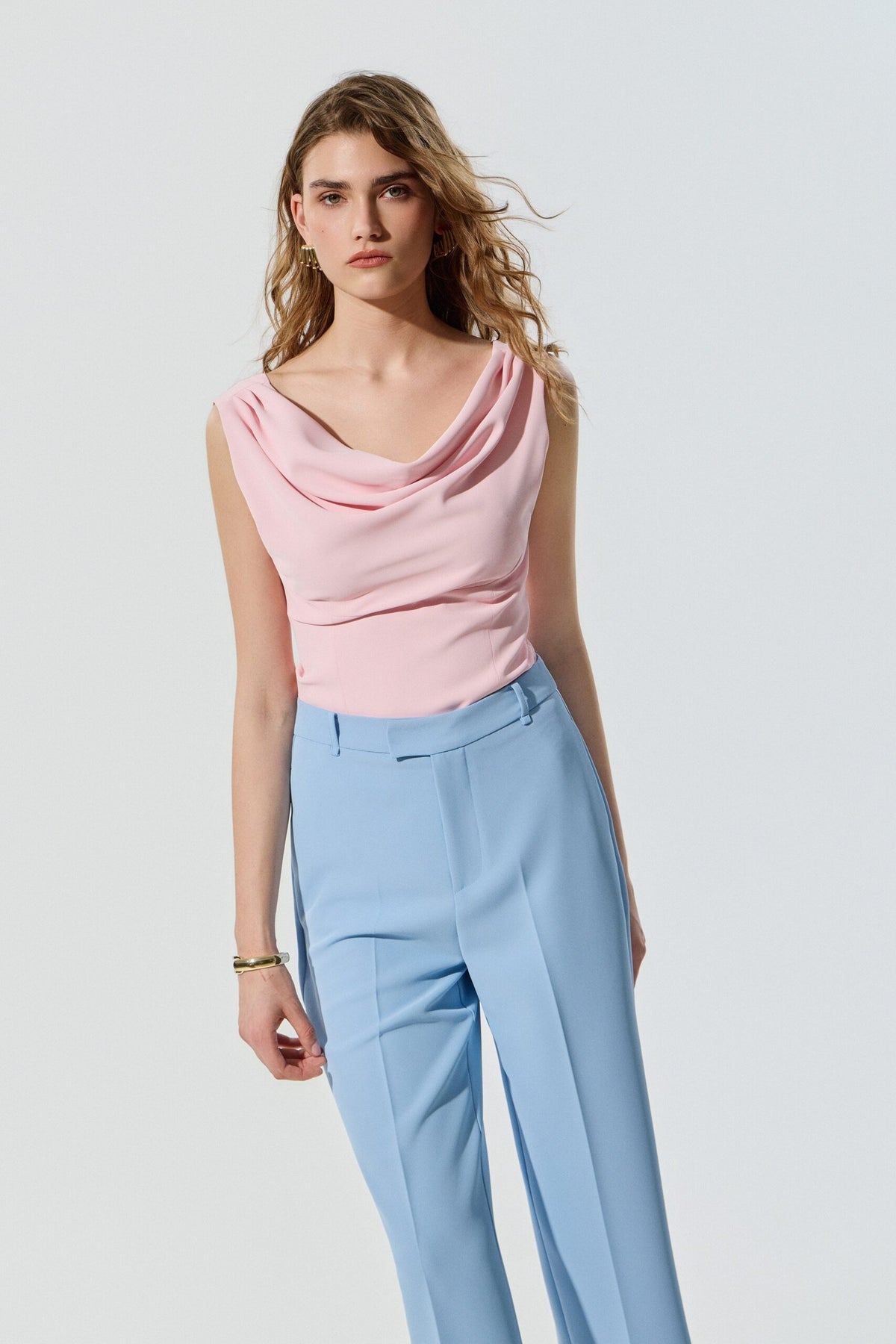 BSB Draped sleeveless blouse