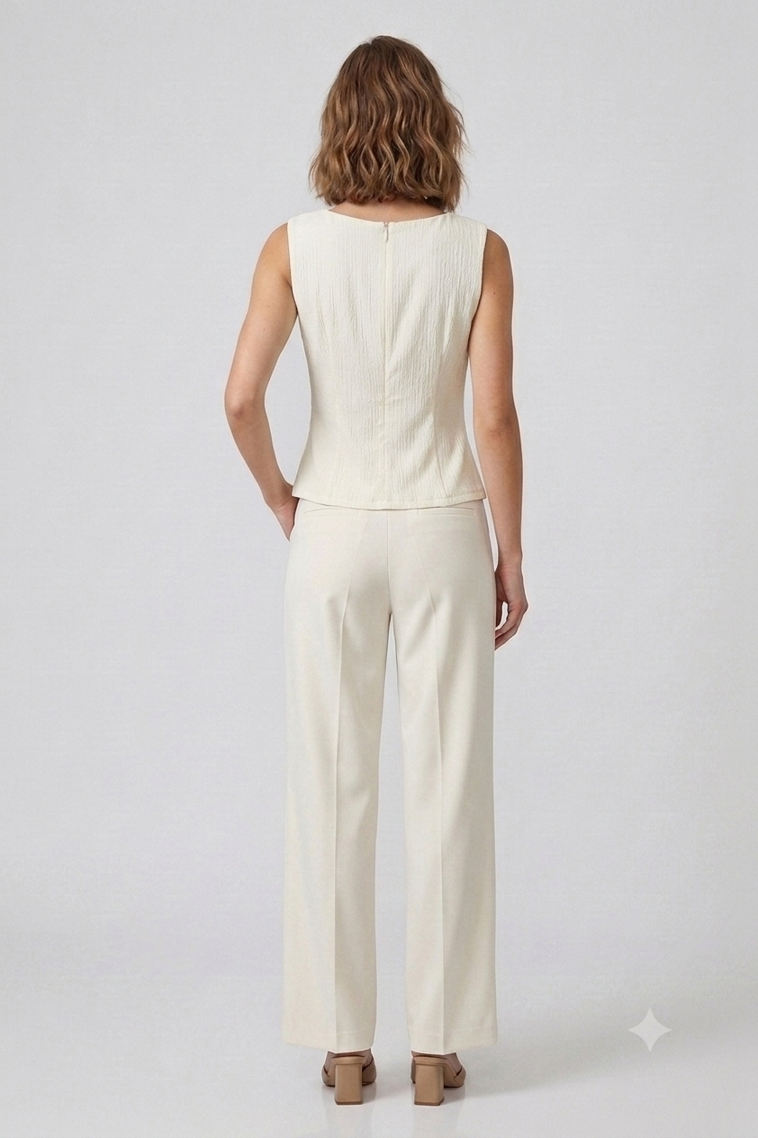 BSB Draped sleeveless blouse
