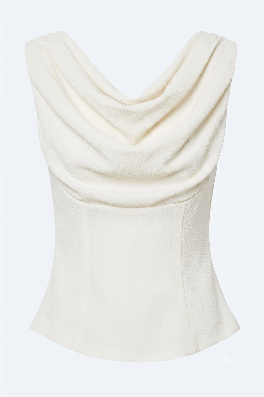 BSB Draped sleeveless blouse
