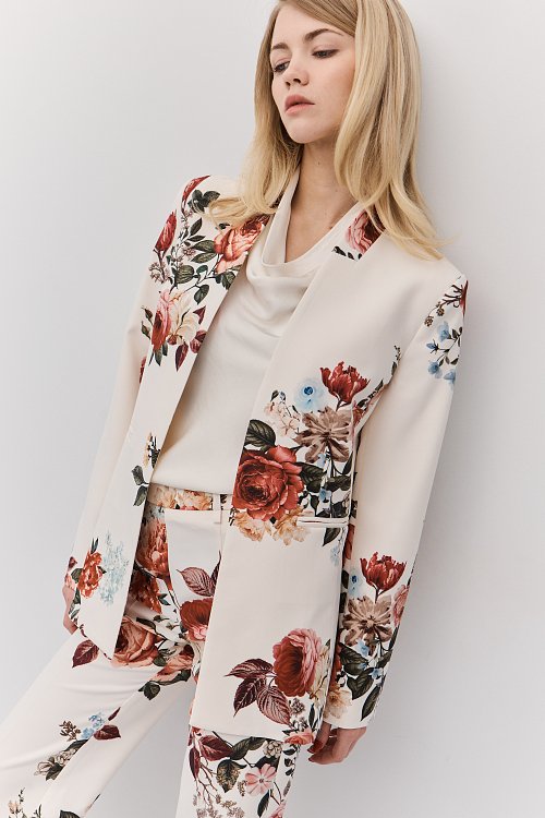 BSB Floral open blazer