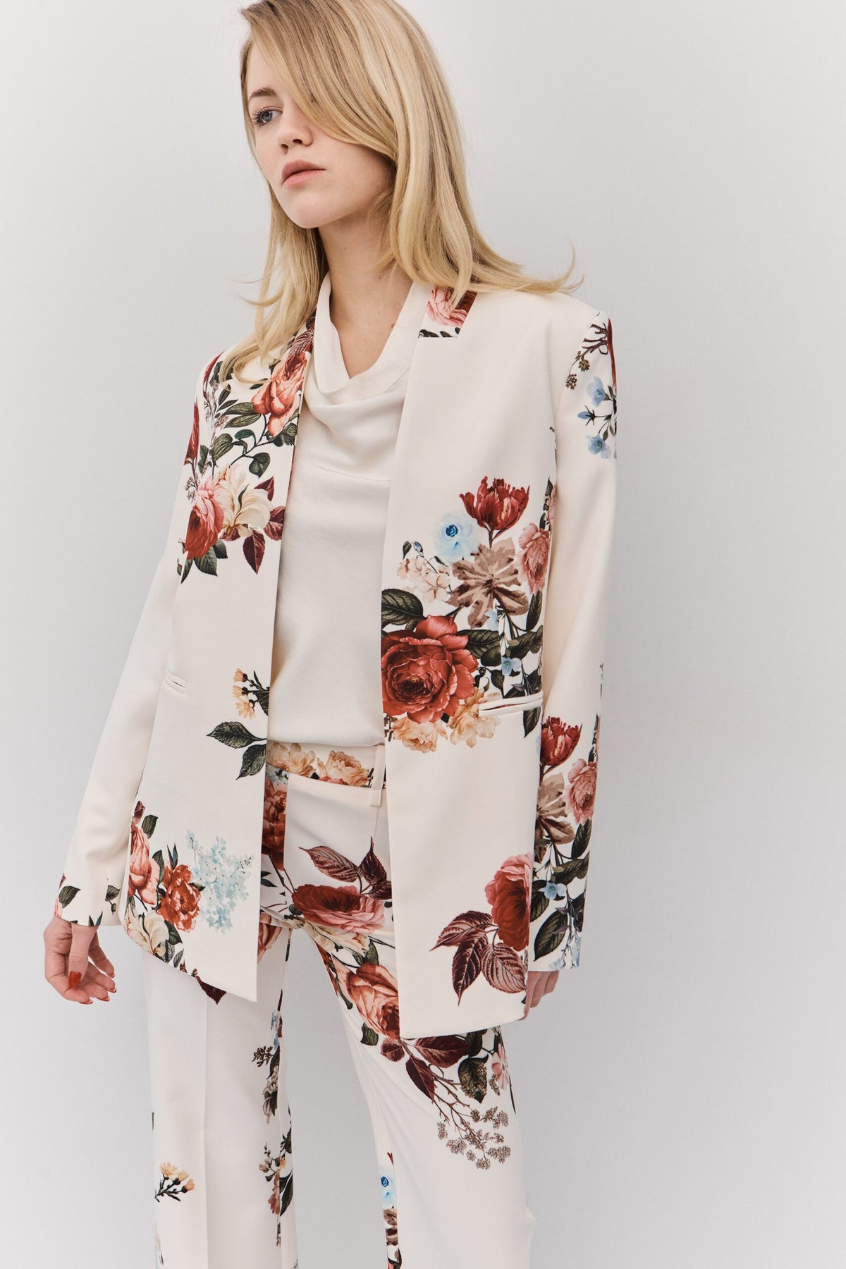 BSB Floral open blazer
