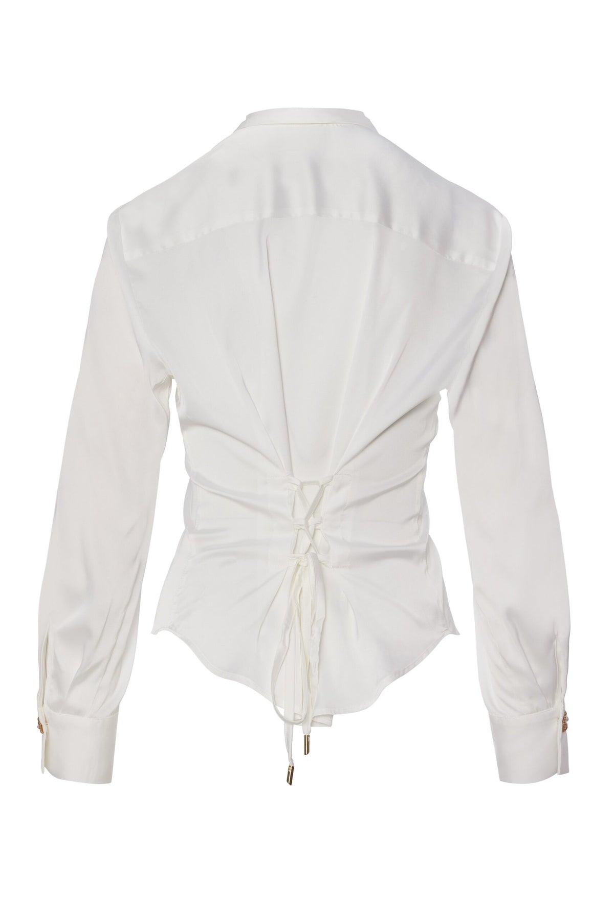 BSB Satin shirt with self-tie on the back
