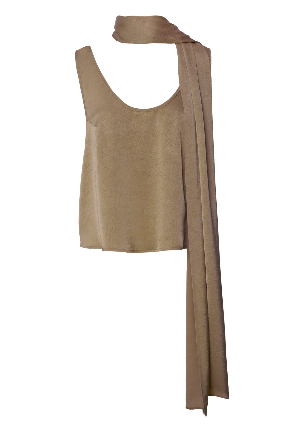 BSB Satin blouse with scarf