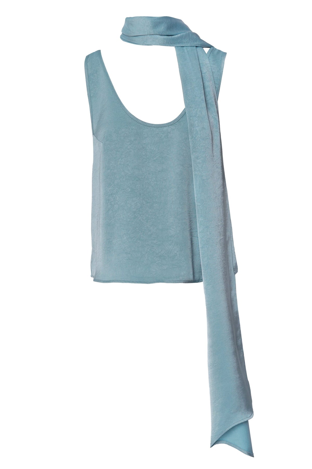 BSB Satin blouse with scarf