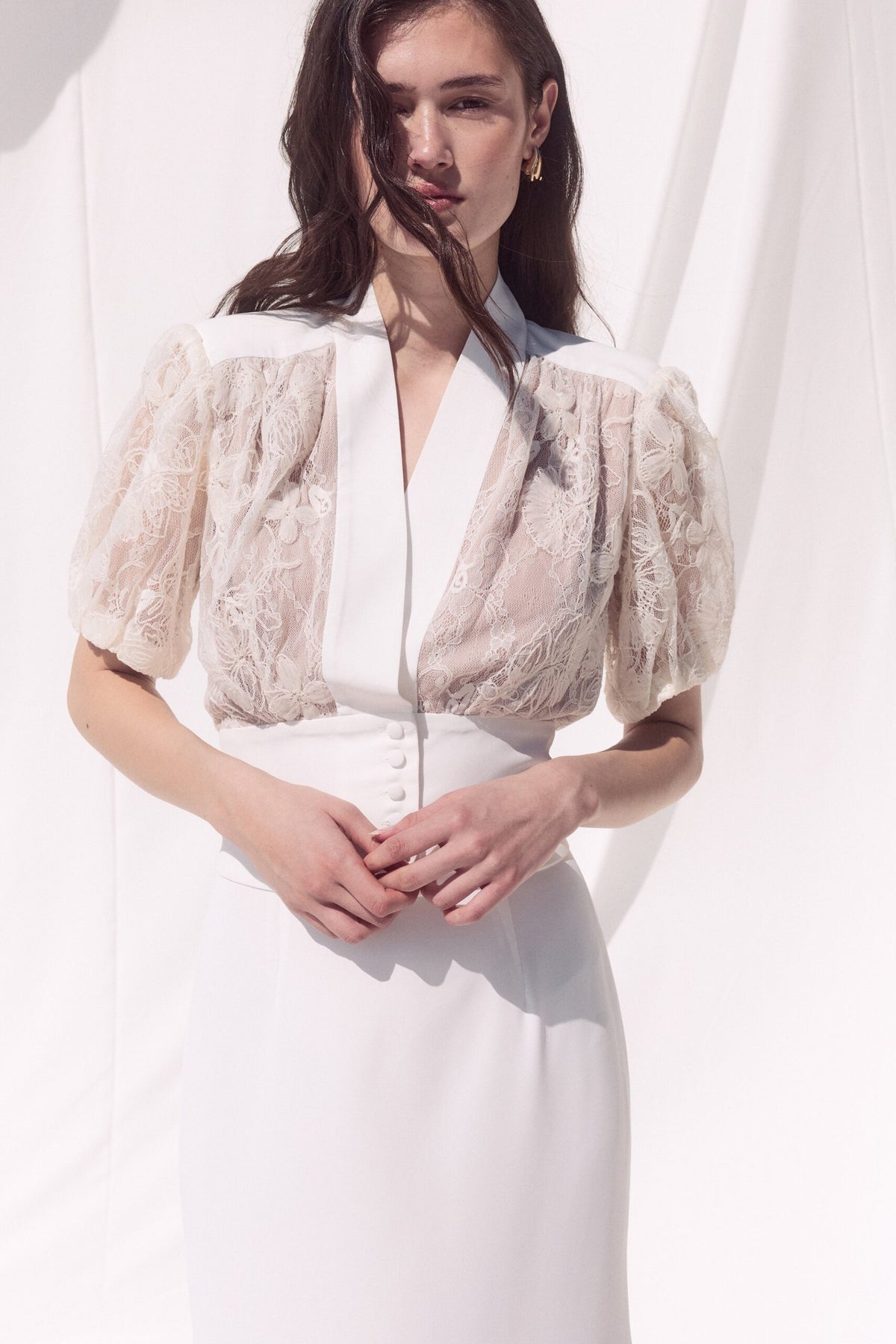 BSB Lace blouse with buttons