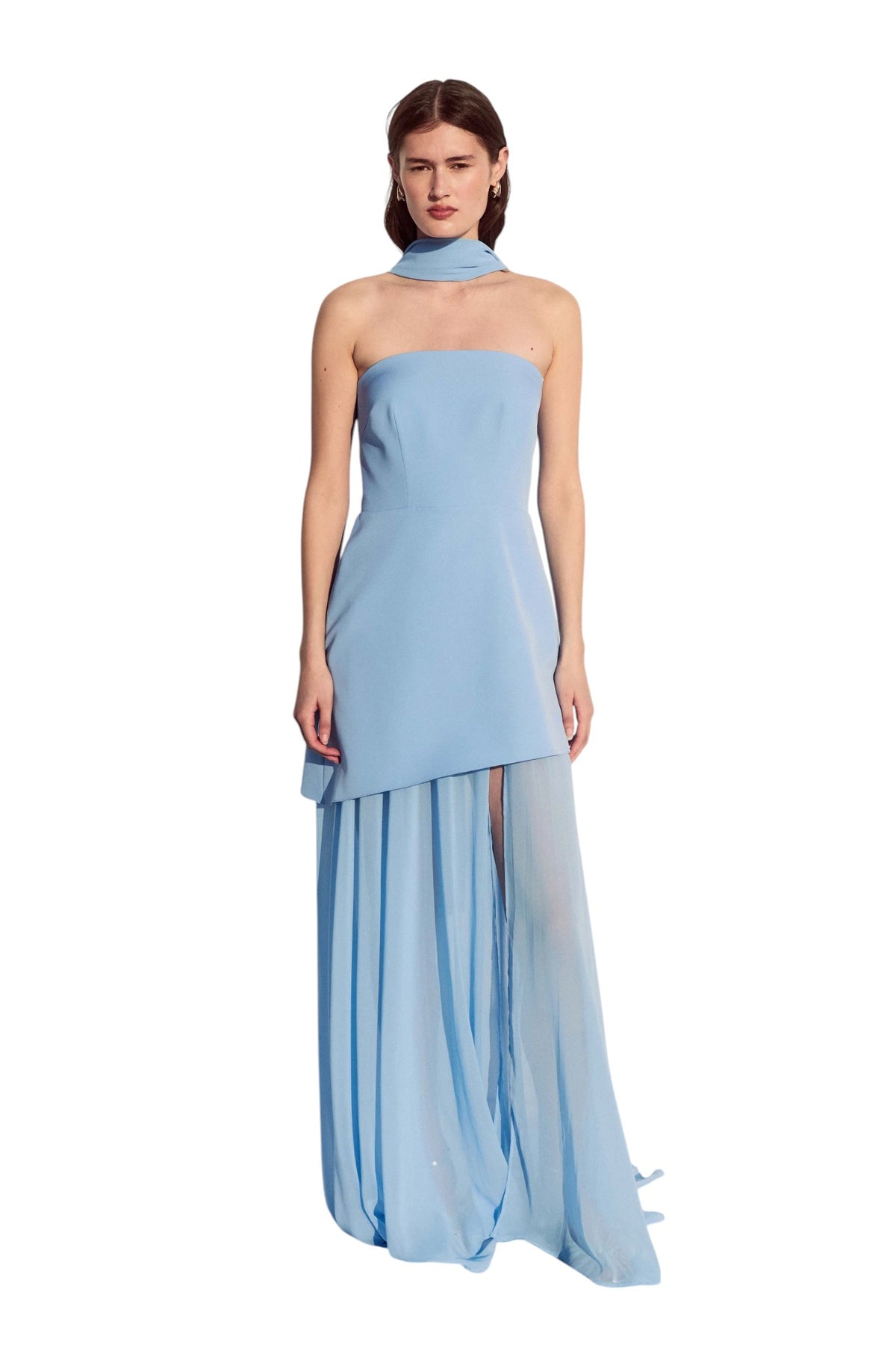 BSB Maxi dress with a built-in scarf -