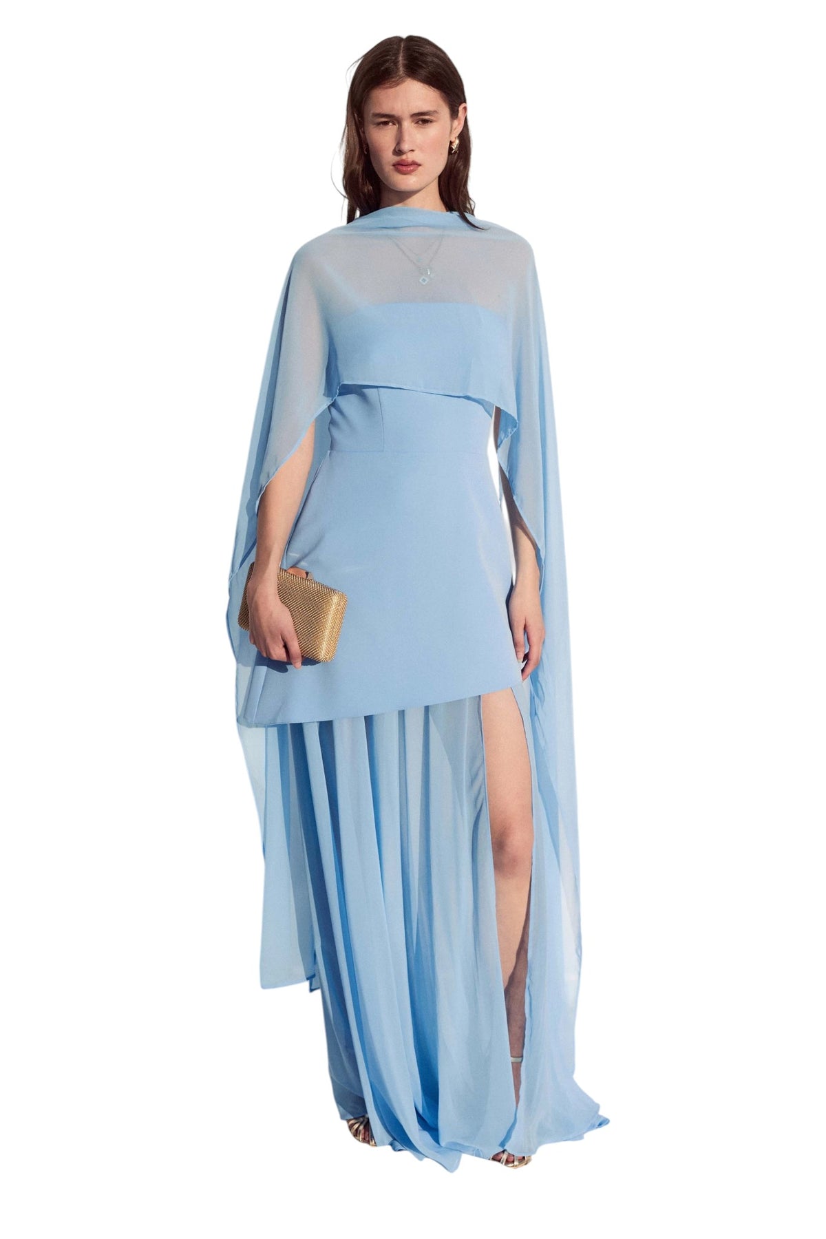 BSB Maxi dress with a built-in scarf -