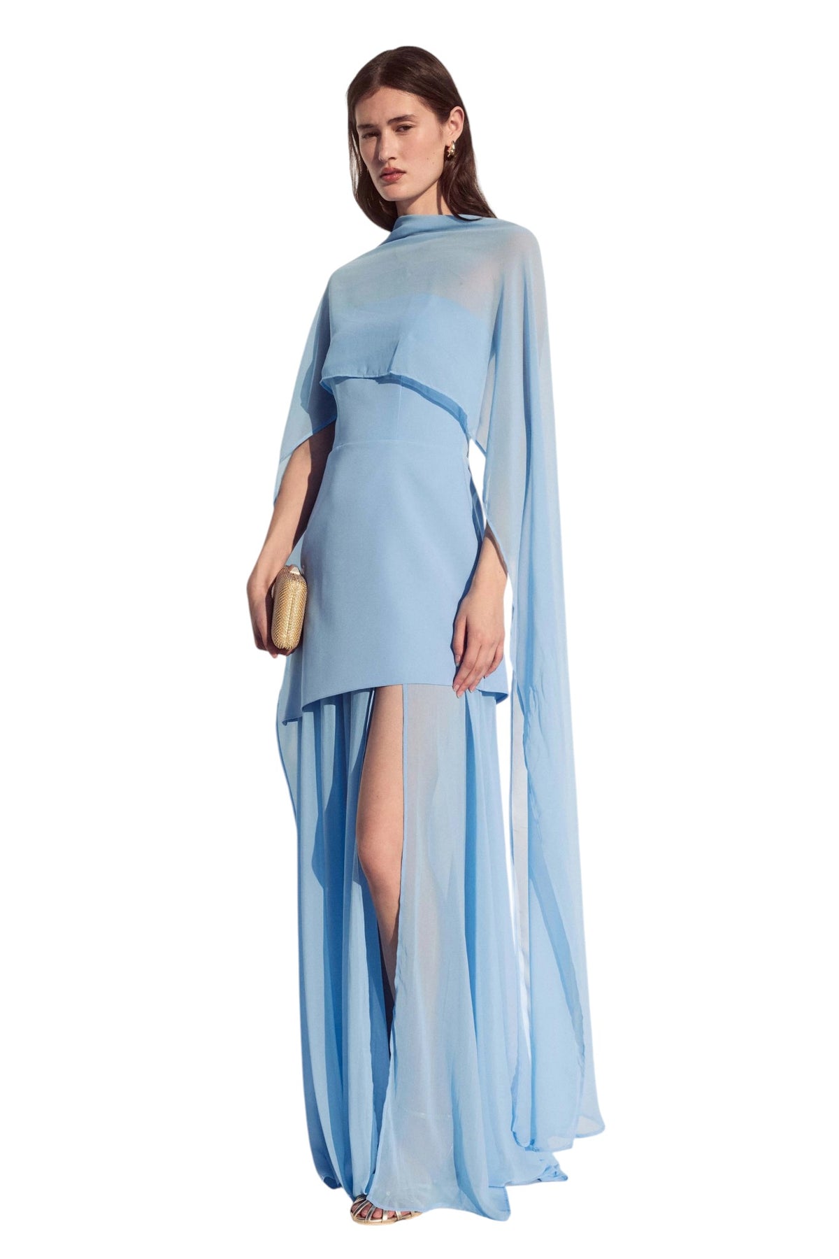 BSB Maxi dress with a built-in scarf -