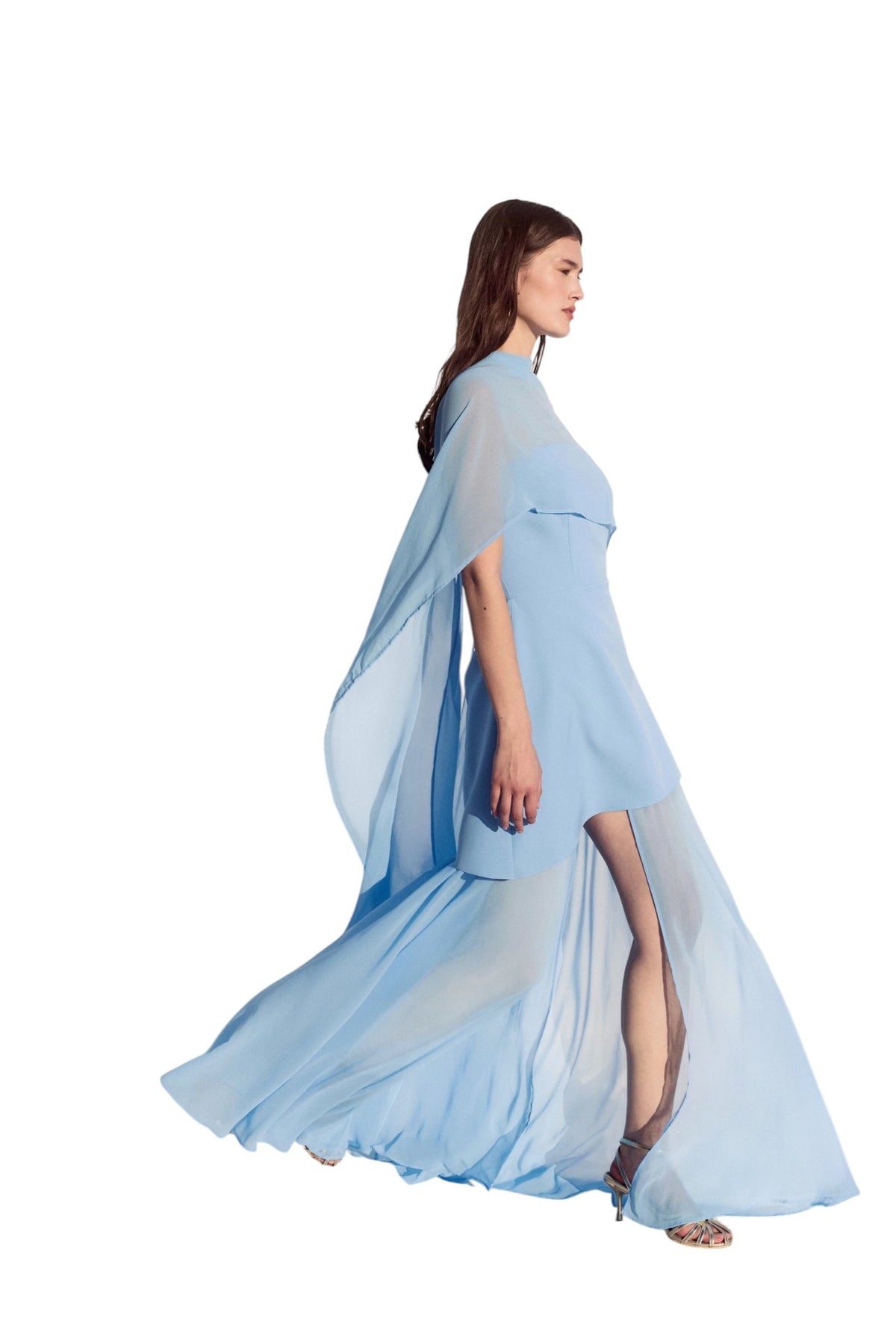BSB Maxi dress with a built-in scarf -