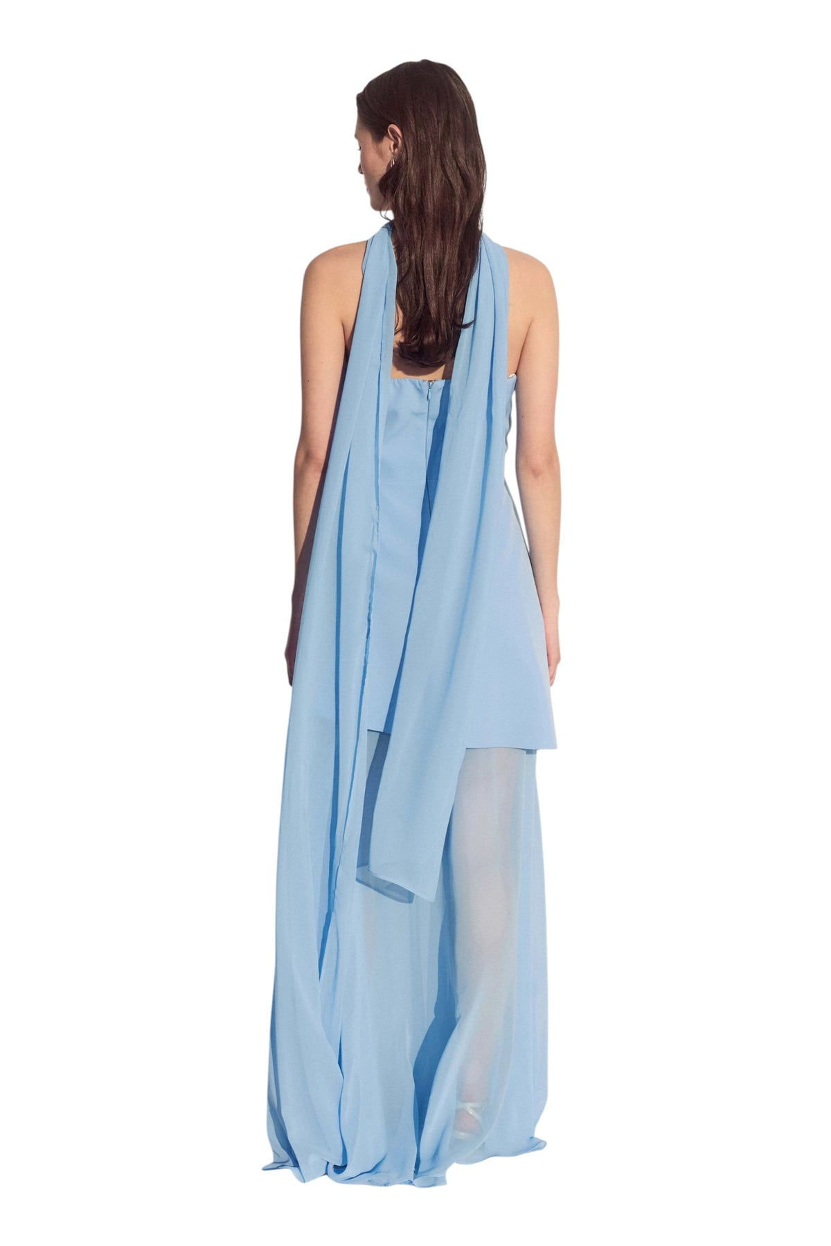 BSB Maxi dress with a built-in scarf -