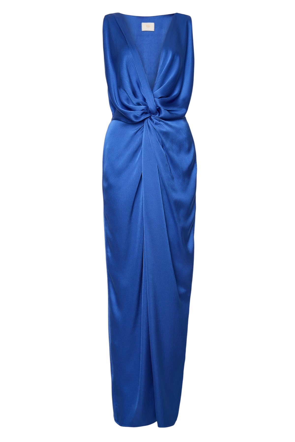 BSB Midi wrap dress with a satin finish